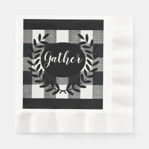 Buffalo checks Gather Napkin