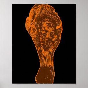 Buffalo Chicken Wing Fried Chicken Lover Chicken W Poster