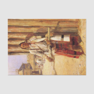 “Buffalo Coat” by Charles M Russell Tissue Paper