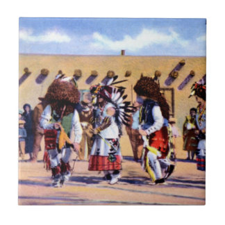 Buffalo Dance of the Pueblo Indians Tile