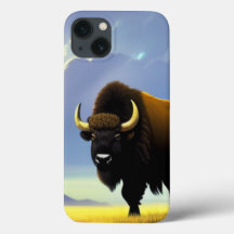 Buffalo Fields iPhone 13 Pro Slim Fit Case, Glossy