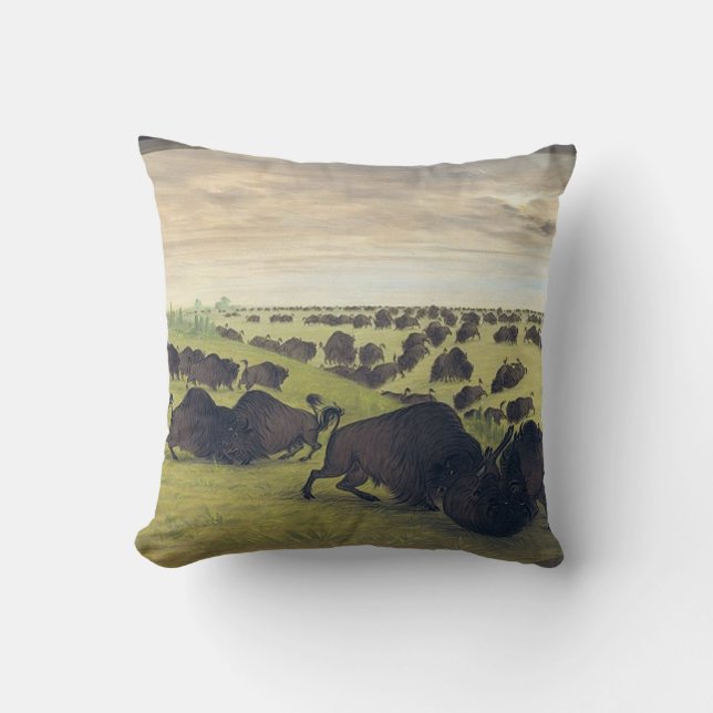 Buffalo fighting cushion (Front)