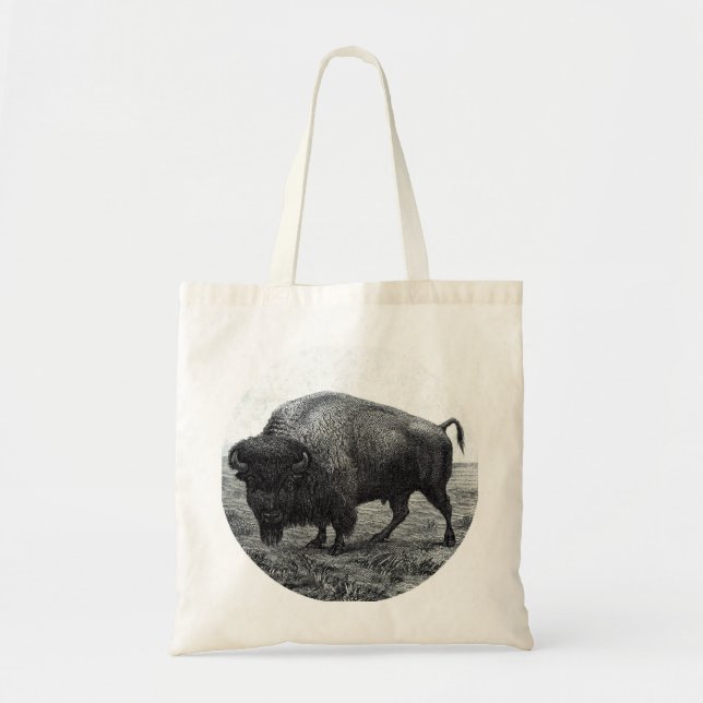 Buffalo from 1901 $10 Bill Tote Bag (Front)