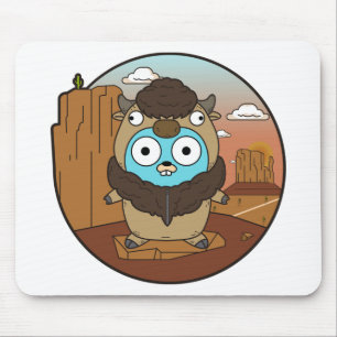 Buffalo Gopher in Desert Mouse Pad