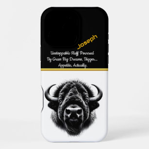 Buffalo Head: Strength and Beauty iPhone 16 Pro Max Case