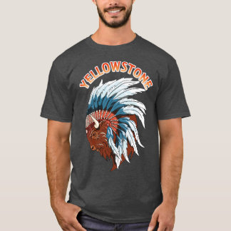 Buffalo Head Yellowstone Wildlife T-Shirt