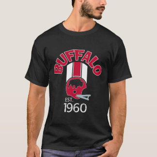 Buffalo Helmet Stripe Varsity Style Retro 1960 Foo T-Shirt