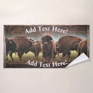 Buffalo Herd Bath Towel Set
