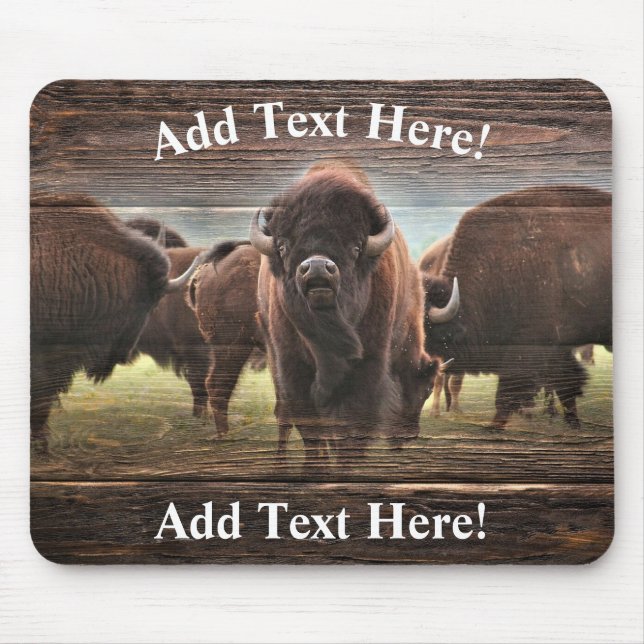 Buffalo Herd Mouse Pad (Front)