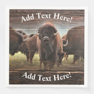 Buffalo Herd Napkin
