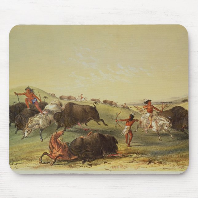 Buffalo Hunt Mouse Pad (Front)