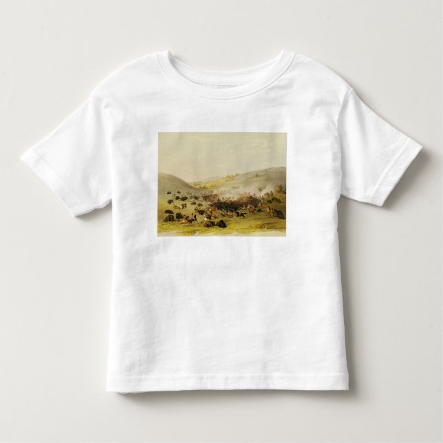 Buffalo Hunt, Surround, c.1832 Toddler T-Shirt (Front)