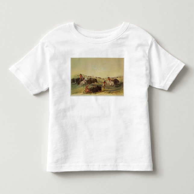 Buffalo Hunt Toddler T-Shirt (Front)