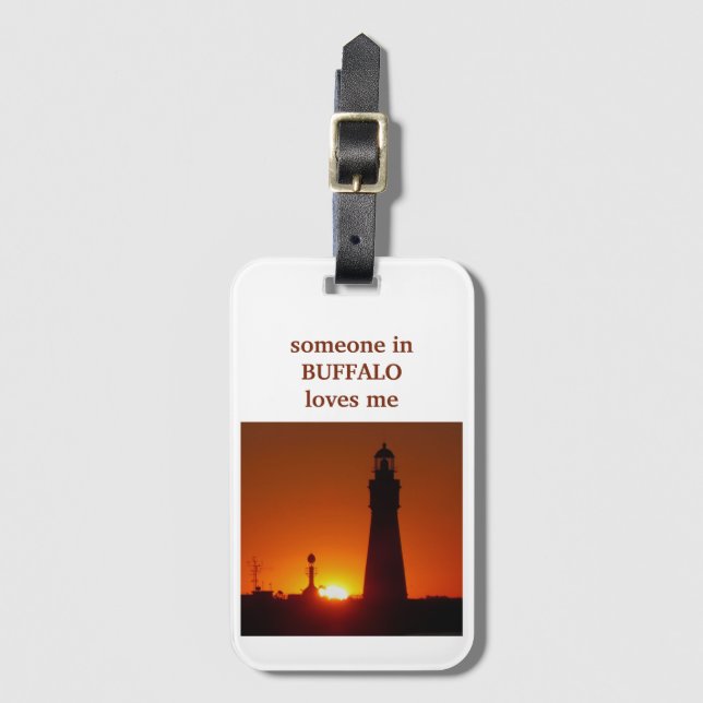 Buffalo Love 15 Luggage Tag (Front Vertical)