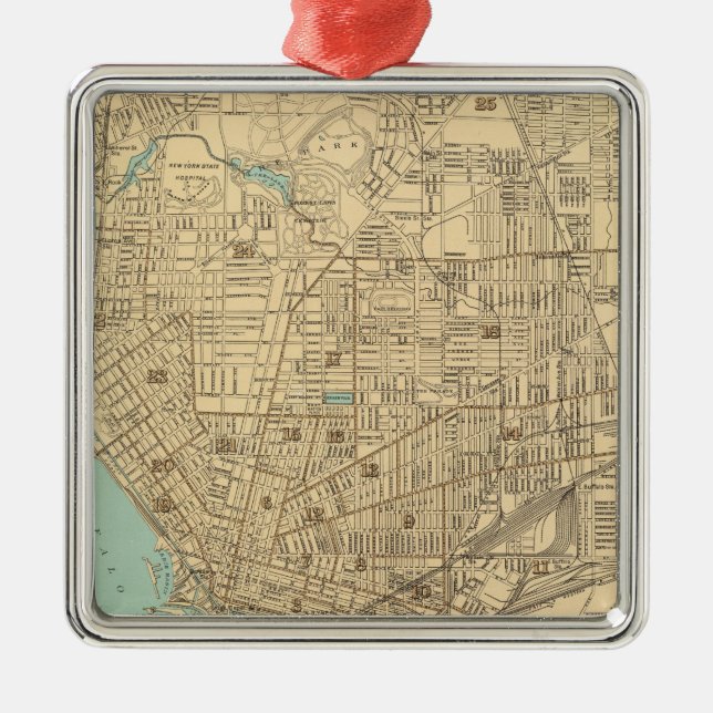 Buffalo Metal Tree Decoration (Front)