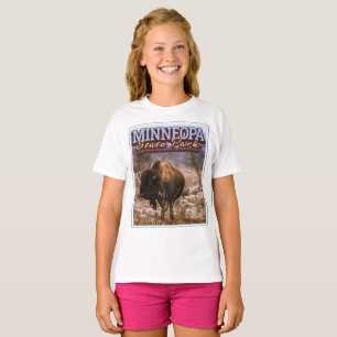 BUFFALO - MINNEOPA STATE PARK - MINNESOTA USA T-Shirt