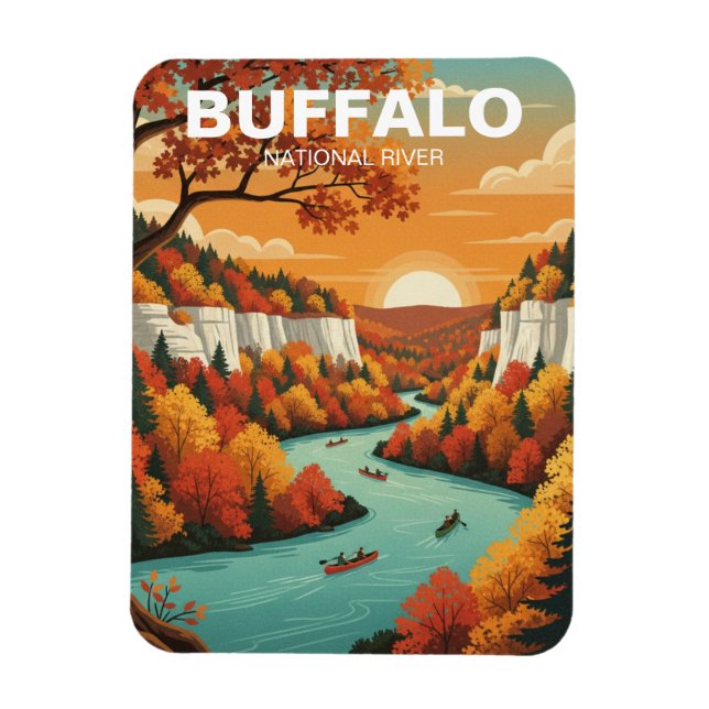 Buffalo National River Arkansas Magnet (Vertical)