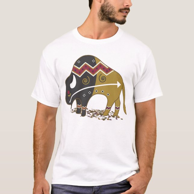 Buffalo Native American T Shirt (Front)