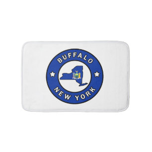 Buffalo New York Bath Mat