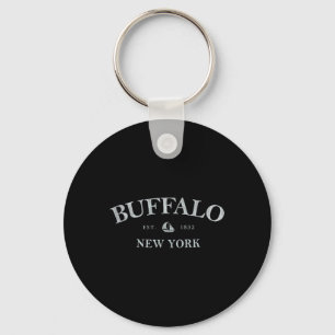 Buffalo New York _ Buffalo Ny Sailboat Key Ring