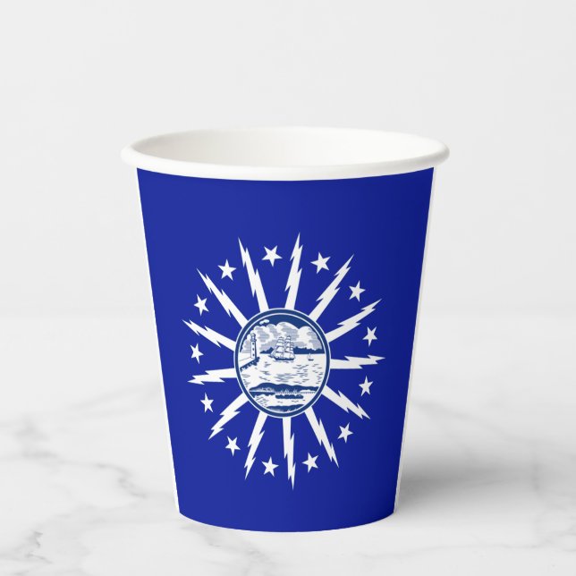 Buffalo (New York) city flag paper cups (Front)