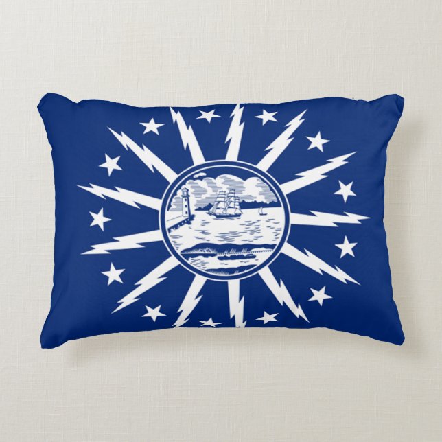 Buffalo, New York Flag Decorative Cushion (Front)