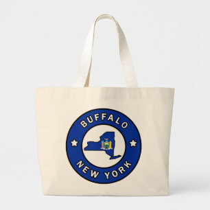 Buffalo New York Large Tote Bag