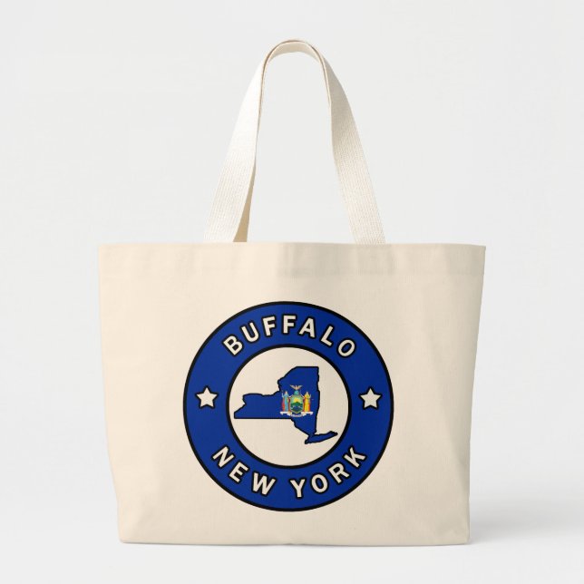 Buffalo New York Large Tote Bag (Front)