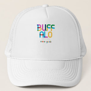 Buffalo New York Mid Century, Pop Art, Trucker Hat