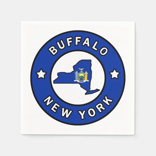 Buffalo New York Napkin (Front)