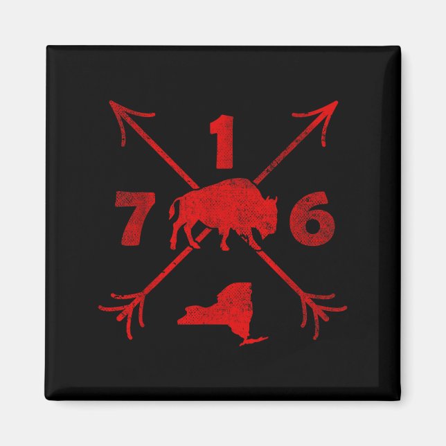 Buffalo New York Ny _ Area Code 716  Magnet (Front)