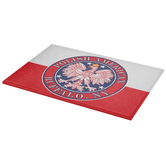 Buffalo New York Polish Cutting Board (Corner)