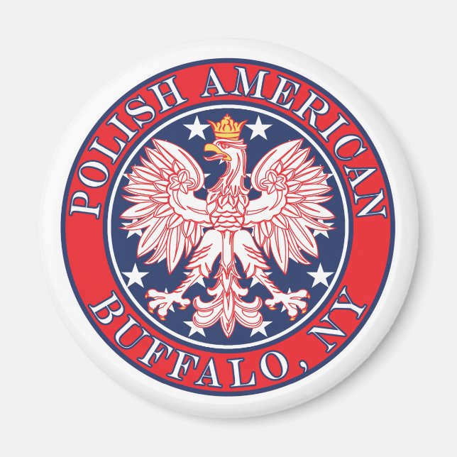 Buffalo New York Polish Magnet (Front)