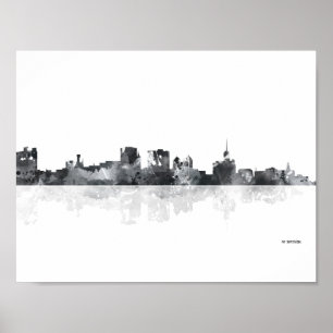 BUFFALO NEW YORK SKYLINE POSTER