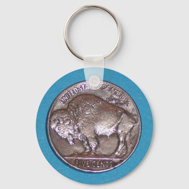 Buffalo Nickel 2 Key Ring (Front)