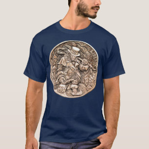 Buffalo Nickel Hobo Leprechaun   Coin Collectors T-Shirt