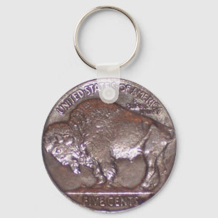 Buffalo Nickel Key Ring