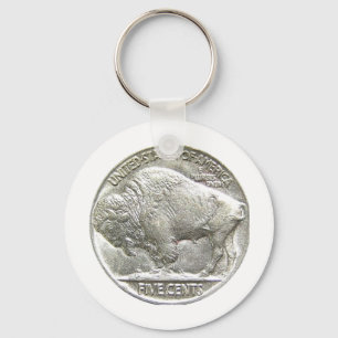 BUFFALO NICKEL KEY RING