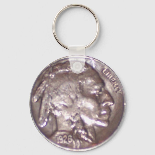 Buffalo Nickel Key Ring (Front)