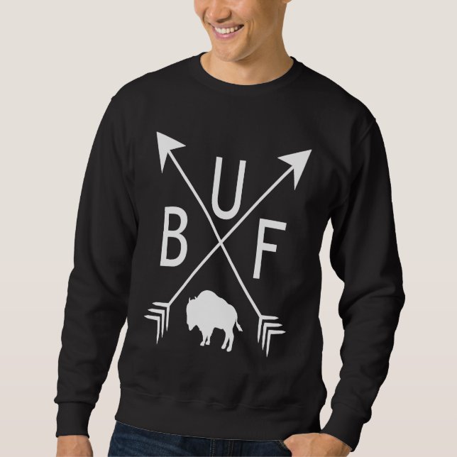 Buffalo Ny Arrow BUF Queen City 716 for Men and Wo Sweatshirt (Front)