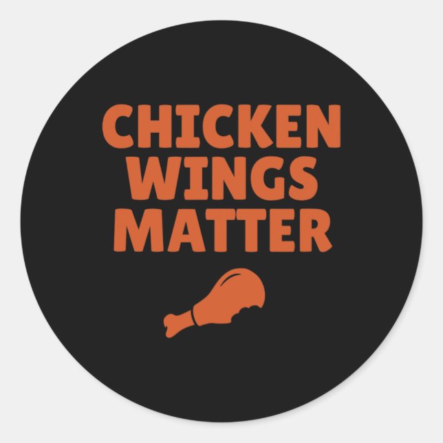 Buffalo Ny Chicken Wings Problem Quote  Classic Round Sticker (Front)