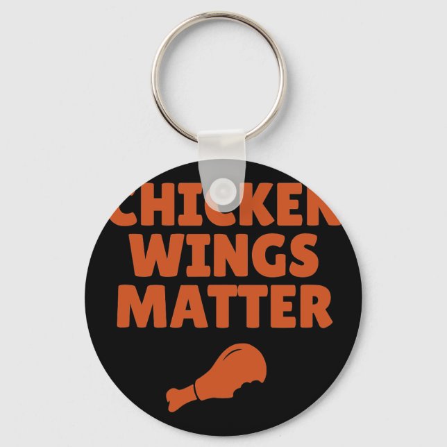 Buffalo Ny Chicken Wings Problem Quote  Key Ring (Front)