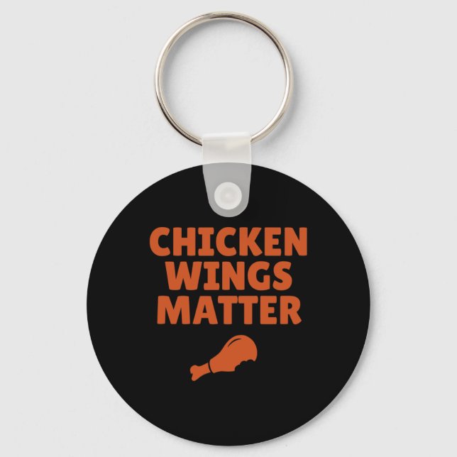 Buffalo Ny Chicken Wings Problem Quote  Key Ring (Front)