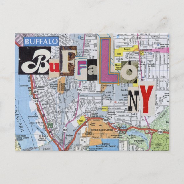 Buffalo NY Collage Postcard (Front)