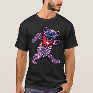 Buffalo Ny Crazy Striped Dancing Football Fan Bear T-Shirt