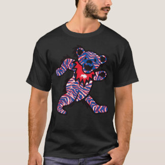 Buffalo Ny Crazy Striped Dancing Football Fan Bear T-Shirt