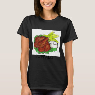 Buffalo Ny New York Hot Bbq Chicken Wings Celery _ T-Shirt