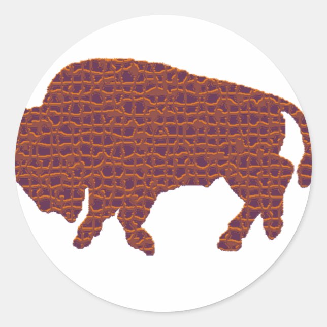 Buffalo Official Classic Round Sticker (Front)