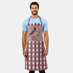 Buffalo pattern spring apron