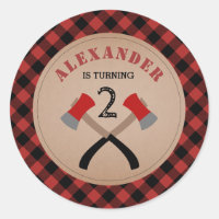 Buffalo Plaid Axe Lumberjack Birthday